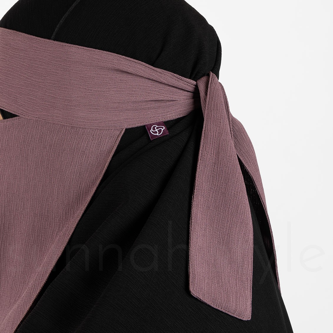 Sunnah Style Brushed One Layer Niqab Twilight Mauve